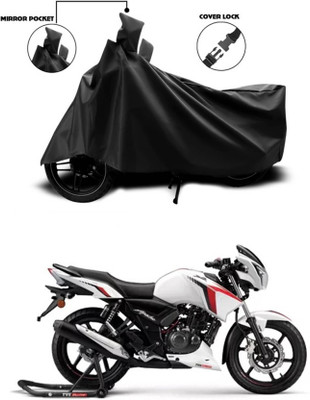AASHTIK MART Two Wheeler Cover for TVS(Apache RTR 160, Black)
