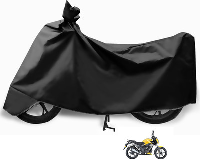 Euro Care Waterproof Two Wheeler Cover for TVS(Raider, Black)