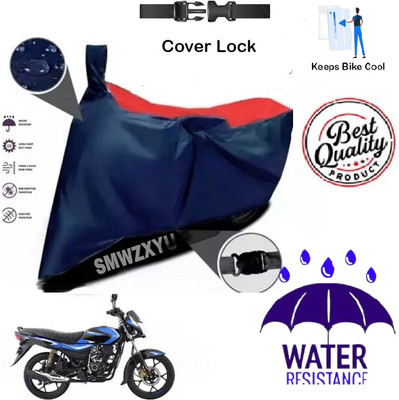 smwzxyu Waterproof Two Wheeler Cover for Bajaj(Platina 110, Red, Blue)