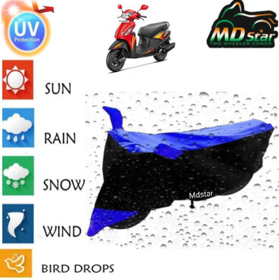 Mdstar Waterproof Two Wheeler Cover for Ola(Electric Scooter, Blue)