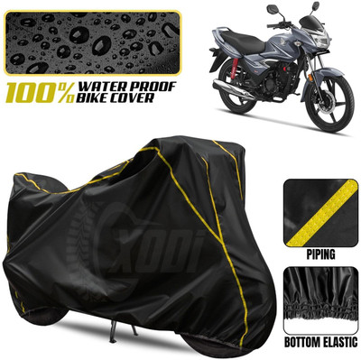 xodi Waterproof Two Wheeler Cover for Honda(Shine, Black, Yellow)