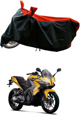DeepShakshi AUTOMOTIVE Waterproof Two Wheeler Cover for Bajaj(Pulsar SS400, Red)