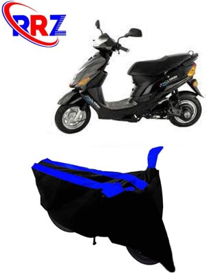 RRZ Waterproof Two Wheeler Cover for Hero(Electric Zippy, Black, Blue)