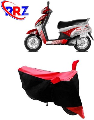 RRZ Waterproof Two Wheeler Cover for Mahindra(Gusto 125, Black, Red)