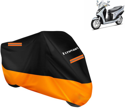 Horseyaart Waterproof Two Wheeler Cover for Hero(Leap Hybrid SES, Orange)