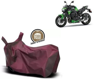 OliverX Waterproof Two Wheeler Cover for Kawasaki(Z900 BS6, Maroon)