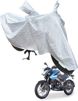 RiderShine Waterproof Two Wheeler Cover for Bajaj(Pulsar NS125, Silver)