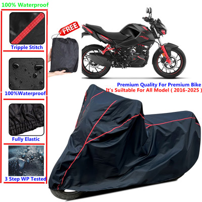 SThanaveX Waterproof Two Wheeler Cover for Hero(CBZ, Black)