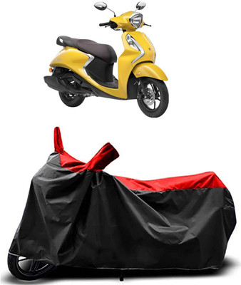 Fastak Two Wheeler Cover for Yamaha(Fascino 125 FI, Red)