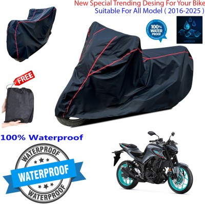 OliverX Waterproof Two Wheeler Cover for Yamaha(MT-03, Black)