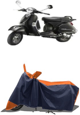 SUGASHRI Waterproof Two Wheeler Cover for LML(Star Euro 150, Orange, Blue)