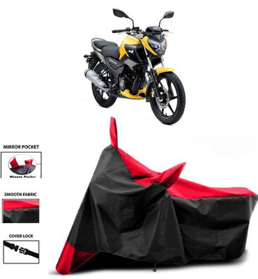WMIZEXA Two Wheeler Cover for TVS(Raider, Red, Black)