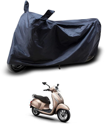 KEDIT Two Wheeler Cover for Bajaj(Urbanite Chetak, Black)