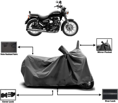 Amexride Two Wheeler Cover for Royal Enfield(Thunderbird 500, Grey)