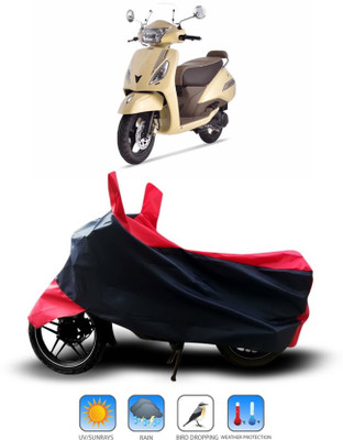 KEDIT Two Wheeler Cover for TVS(Jupiter classic, Red)