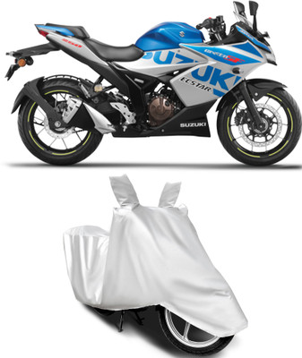 BbcMart Waterproof Two Wheeler Cover for Suzuki(Gixxer SF, Silver)