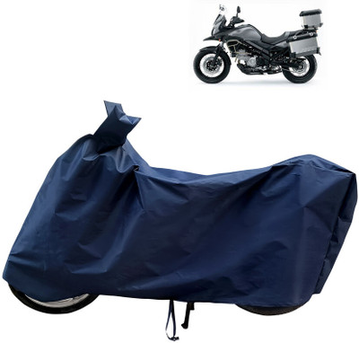 Horseyaart Waterproof Two Wheeler Cover for Suzuki(V-Strom 650 XT, Blue)