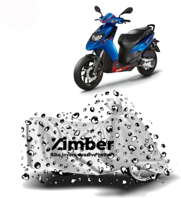 ZIMBER Two Wheeler Cover for Aprilia(SR 125, Silver)