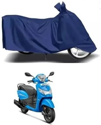 Tritika Waterproof Two Wheeler Cover for Hero(Pleasure Plus, Blue)