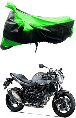 Mdstar Waterproof Two Wheeler Cover for Suzuki(SV650, Green, Black)