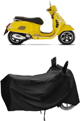 Autoprime Two Wheeler Cover for Vespa(GTS Super 125 BS6, Black)