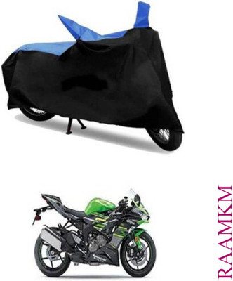 RAAMKM Two Wheeler Cover for Hero, Honda, Bajaj, Ather, TVS, Yamaha(Blue, Black)