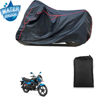 PAGORA Waterproof Two Wheeler Cover for Hero(Splendor I Smart, Black)