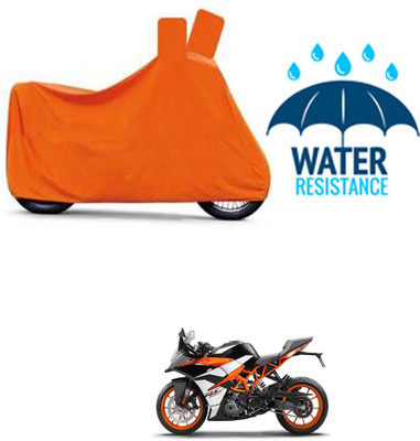 DeepShakshi AUTOMOTIVE Waterproof Two Wheeler Cover for KTM(RC 390, Orange)