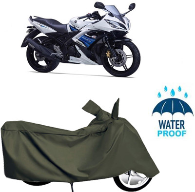 Autoinnovation Waterproof Two Wheeler Cover for Yamaha(Green)