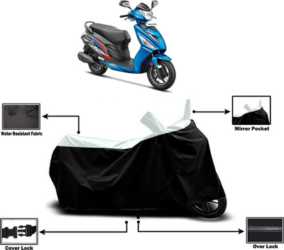 Amexride Two Wheeler Cover for Hero(Maestro Edge 110 BS6, White)