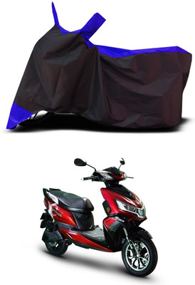 VESMEI Two Wheeler Cover for Kinetic(Luna, Blue)