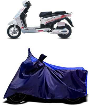 VESMEI Two Wheeler Cover for Hero(Electric NYX HS500 ER BS6, Blue)