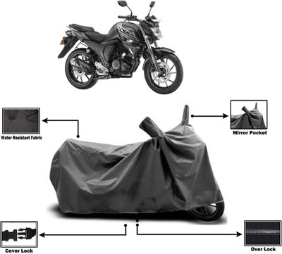 Amexride Two Wheeler Cover for Yamaha(FZ S FI (V 2.0) BS6, Grey)
