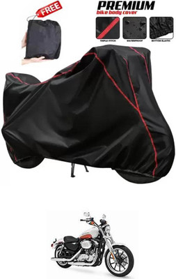 DeepShakshi AUTOMOTIVE Two Wheeler Cover for Harley Davidson(XL 883, Black)