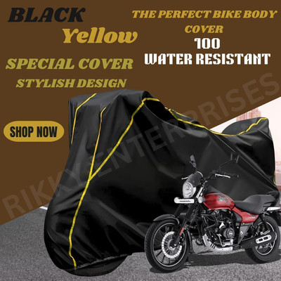 Shiv Kanha Waterproof Two Wheeler Cover for Bajaj(Avenger, Black)