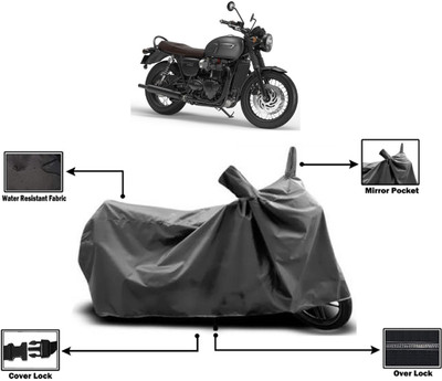 Amexride Two Wheeler Cover for Triumph(Bonneville T120 Black BS6, Grey)