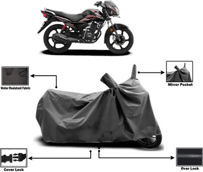 Amexride Two Wheeler Cover for TVS(Victor BS6, Grey)