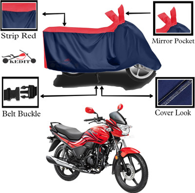KEDIT Two Wheeler Cover for Hero(Passion Xpro, Red, Blue)