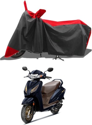 MMSSTAR Waterproof Two Wheeler Cover for Honda(Activa 6G, Red, Black)