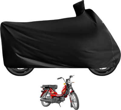 MOCKHE Waterproof Two Wheeler Cover for TVS(Heavy Duty Super XL, Black)