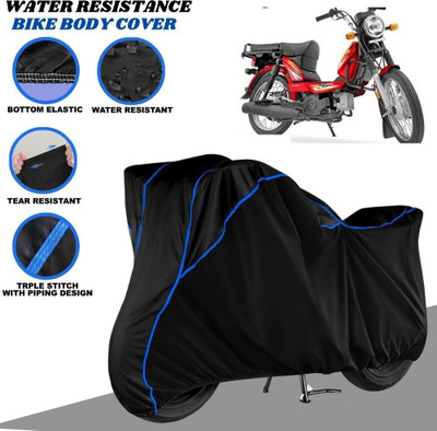 SRP PRODUCT Waterproof Two Wheeler Cover for TVS(XL 100 Heavy Duty, Black, Blue)
