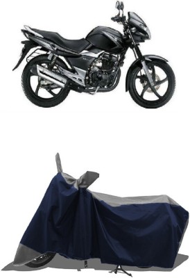 SUGASHRI Waterproof Two Wheeler Cover for Suzuki(GS 150R, Grey, Blue)