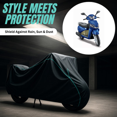 AUCTIMO Two Wheeler Cover for Honda(Grazia, Multicolor)