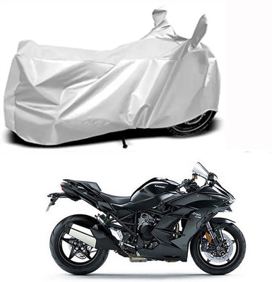 Aoriyon Two Wheeler Cover for Kawasaki(Ninja H2 SX, Silver)