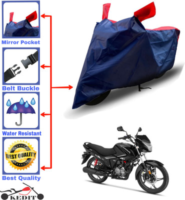 AASHTIK MART Two Wheeler Cover for Hero(New Glamour, Red, Blue)