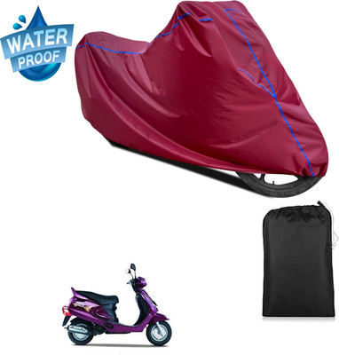 GOSHIV-car and bike accessories Waterproof Two Wheeler Cover for Mahindra(Duro 125, Maroon)