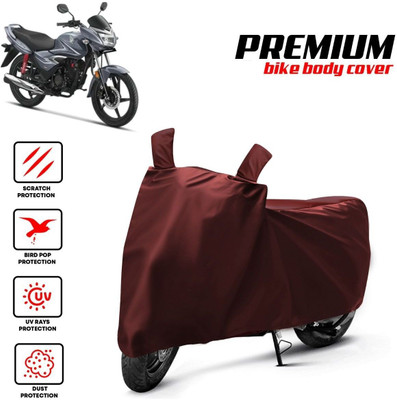 OliverX Waterproof Two Wheeler Cover for Honda(Shine, Black, Blue, Multicolor)