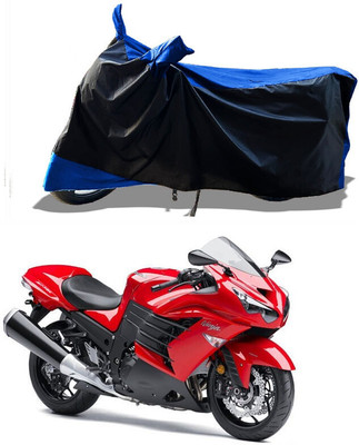 DeepShakshi AUTOMOTIVE Two Wheeler Cover for Kawasaki(Ninja ZX 14R BS6, Blue)