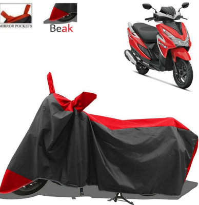 ma collections Waterproof Two Wheeler Cover for Honda(Grazia BS6, Red, Black)