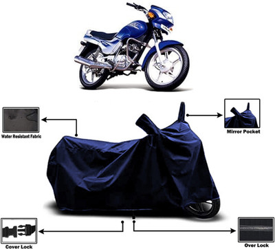 Amexride Two Wheeler Cover for TVS(Victor GLX, Blue)